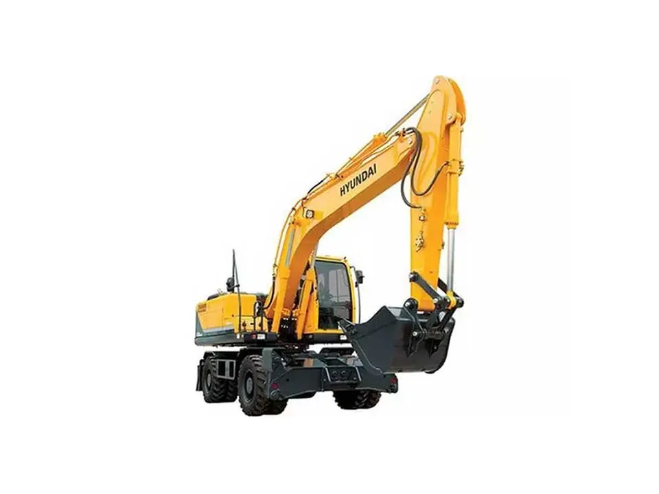 Аренда Экскаватор колесный Hyundai R180W-9S с ковшом
